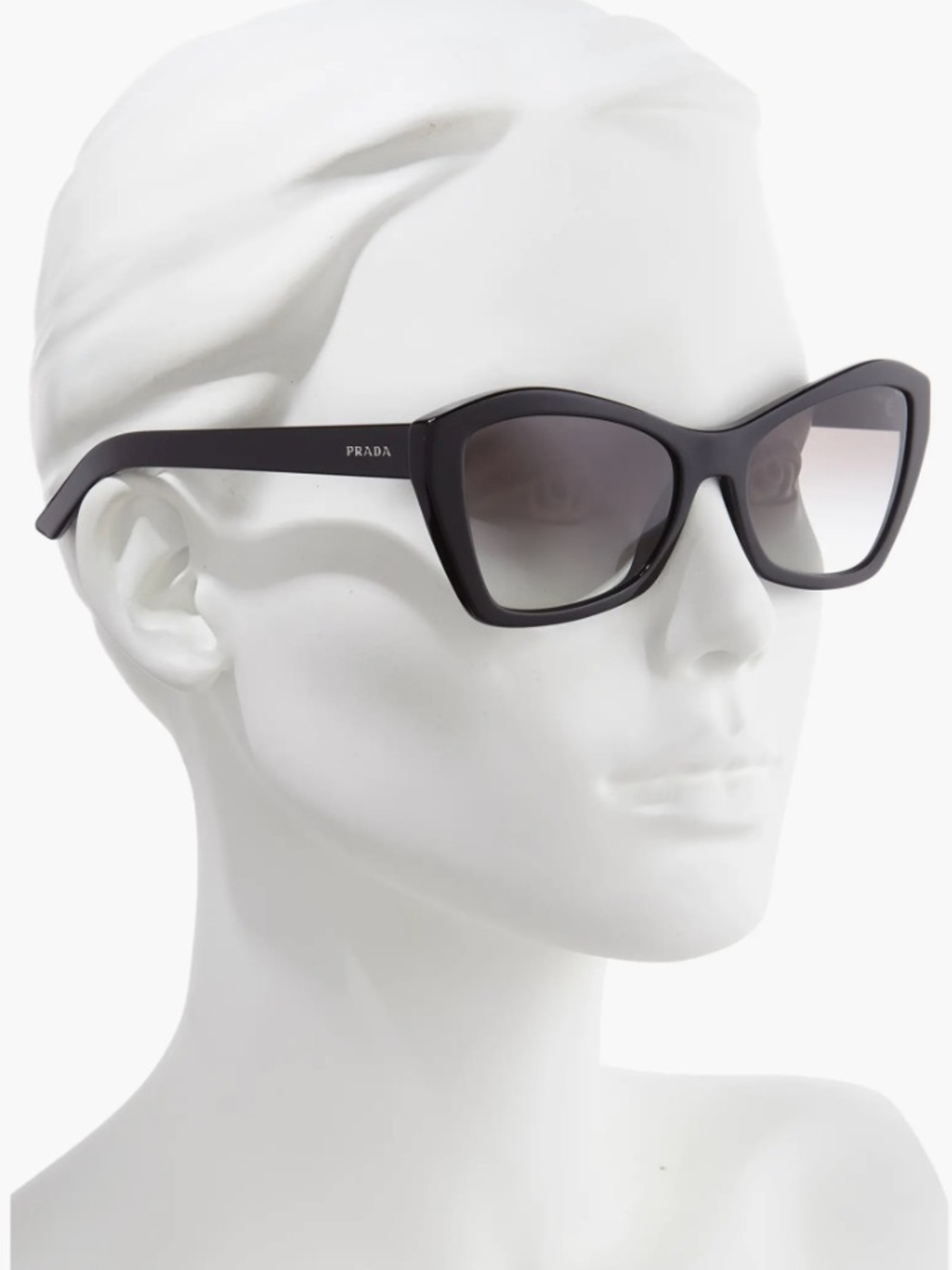 Prada 55mm Gradient Black Sunglasses authentic